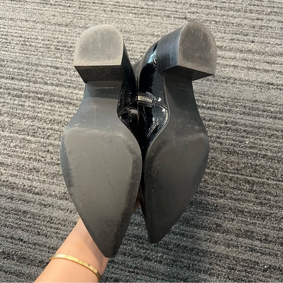Everlane Glossy Black Boss Booties - Size 8 - Picture 8 of 10